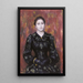Portrait af Mme Paulin - Pierre-Auguste Renoir — indrammet kunstværk på væggen