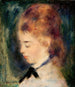 Portrait af en kvinde - Pierre-Auguste Renoir — visning af kunstværket