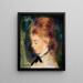 Portrait af en kvinde - Pierre-Auguste Renoir — indrammet kunstværk på væggen