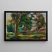 Prairie og træer - Pierre-Auguste Renoir — indrammet kunstværk på væggen