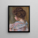 Profil af en ung pige - Pierre-Auguste Renoir — indrammet kunstværk på væggen