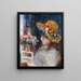 Pige der læser - Pierre-Auguste Renoir — indrammet kunstværk på væggen