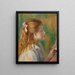 Læsning Læse - Pierre-Auguste Renoir — indrammet kunstværk på væggen