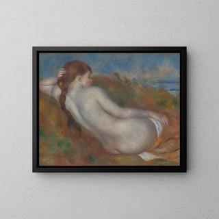 Nu liggende - Pierre-Auguste Renoir — indrammet kunstværk på væggen