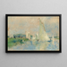 Regatta i Argenteuil - Pierre-Auguste Renoir — indrammet kunstværk på væggen