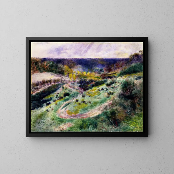 Route à Wargemont - Pierre-Auguste Renoir — indrammet kunstværk på væggen