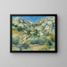 klipper ved l'Estaque - Pierre-Auguste Renoir — indrammet kunstværk på væggen