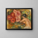 Roses og studie af Gabrielle - Pierre-Auguste Renoir — indrammet kunstværk på væggen