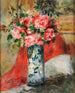 Roses og peoner i en vase - Pierre-Auguste Renoir — visning af kunstværket