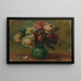 Roses i en vase - Pierre-Auguste Renoir — indrammet kunstværk på væggen