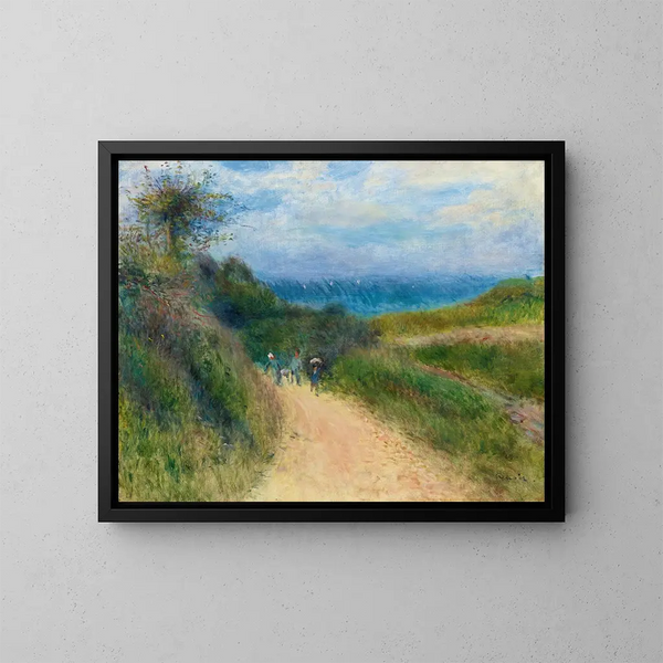 Route de Berneval - Pierre-Auguste Renoir — indrammet kunstværk på væggen