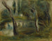Sæl ved en dam - Pierre-Auguste Renoir — visning af kunstværket