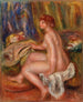 Seated Female Nude Profile View Femme nue assise vue de profil - Pierre-Auguste Renoir — visning af kunstværket