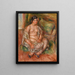 Seated Odalisque Odalisque assise - Pierre-Auguste Renoir — indrammet kunstværk på væggen