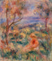 Seated Woman with Sea in the Distance Femme assise au bord de la mer - Pierre-Auguste Renoir — visning af kunstværket