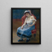sovende pige - Pierre-Auguste Renoir — indrammet kunstværk på væggen