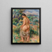 Standing Bather Baigneuse debout - Pierre-Auguste Renoir — indrammet kunstværk på væggen