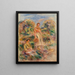 Standing Woman and Seated Woman in a Landscape En kvinde stående og en kvinde siddende i et landskab - Pierre-Auguste Renoir — indrammet kunstværk på væggen