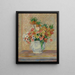 Naturtro på blomster - Pierre-Auguste Renoir — indrammet kunstværk på væggen