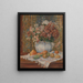 Naturmørke med blomster og figen fra Barbarie - Pierre-Auguste Renoir — indrammet kunstværk på væggen