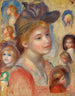 Study of Girls Heads Étude de têtes de jeunes filles - Pierre-Auguste Renoir — visning af kunstværket