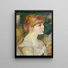 Suzanne Valadon - Pierre-Auguste Renoir — indrammet kunstværk på væggen