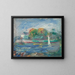 La rivière bleue - Pierre-Auguste Renoir — indrammet kunstværk på væggen