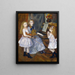 Les Filles de Catulle se réparent - Pierre-Auguste Renoir — indrammet kunstværk på væggen