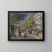 Les Grands Boulevards - Pierre-Auguste Renoir — indrammet kunstværk på væggen