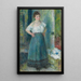 La Blanchisseuse - Pierre-Auguste Renoir — indrammet kunstværk på væggen
