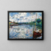 La Seine à Chatou - Pierre-Auguste Renoir — indrammet kunstværk på væggen