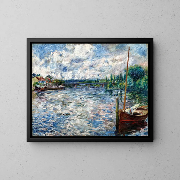 La Seine à Chatou - Pierre-Auguste Renoir — indrammet kunstværk på væggen