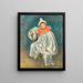 Le Pierrot blanc - Pierre-Auguste Renoir — indrammet kunstværk på væggen