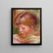Tête de femme - Pierre-Auguste Renoir — indrammet kunstværk på væggen