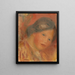 Tête de femme (Case Conflict) - Pierre-Auguste Renoir — indrammet kunstværk på væggen