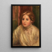 Tête de femme blonde - Pierre-Auguste Renoir — indrammet kunstværk på væggen