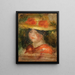 Tête de femme en chapeau - Pierre-Auguste Renoir — indrammet kunstværk på væggen