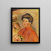Têtes de femme Gabrielle - Pierre-Auguste Renoir — indrammet kunstværk på væggen