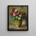 Vase de pivoines - Pierre-Auguste Renoir — indrammet kunstværk på væggen