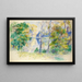 Vue d'un parc - Pierre-Auguste Renoir — indrammet kunstværk på væggen