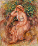 Kvinde drømmende - Pierre-Auguste Renoir — visning af kunstværket