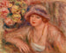 Kvinde med albuen hvilende - Pierre-Auguste Renoir — visning af kunstværket