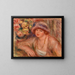 Kvinde med albuen hvilende - Pierre-Auguste Renoir — indrammet kunstværk på væggen