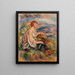 Woman in Tulle Blouse and Black Skirt Femme en blouse de tulle et en jupe noire dans un paysage - Pierre-Auguste Renoir — indrammet kunstværk på væggen