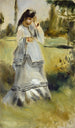 Kvinde i en park - Pierre-Auguste Renoir — visning af kunstværket