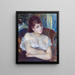 Kvinde i en lænestol - Pierre-Auguste Renoir — indrammet kunstværk på væggen