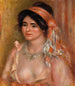 Woman with Black Hair Jeune femme avec cheveux noirs buste - Pierre-Auguste Renoir — visning af kunstværket