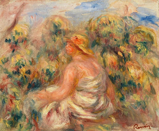 PierreAuguste Renoir - Woman with Hat in a Landscape Femme avec chapeau dans un paysage.webp