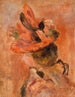 kvindehoved med rød hat - Pierre-Auguste Renoir — visning af kunstværket