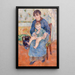 Unge mor - Pierre-Auguste Renoir — indrammet kunstværk på væggen